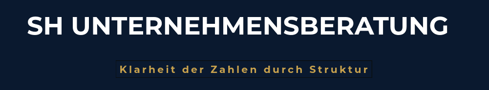 SH Unternehmensberatung – Klarheit der Zahlen durch Struktur